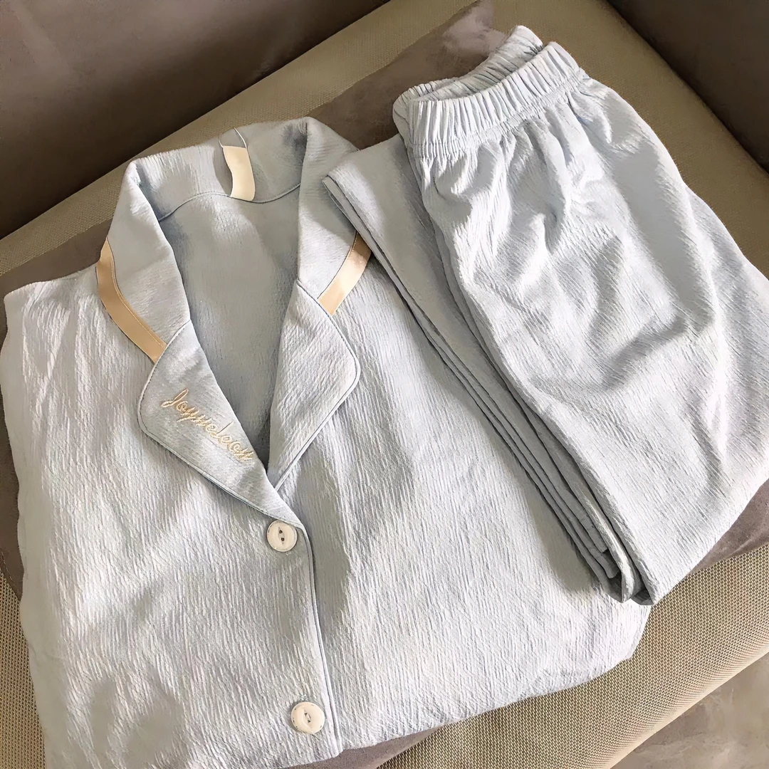 睡衣女款春秋季纯棉长袖2023年新款网红风轻奢高级感家居服可外穿