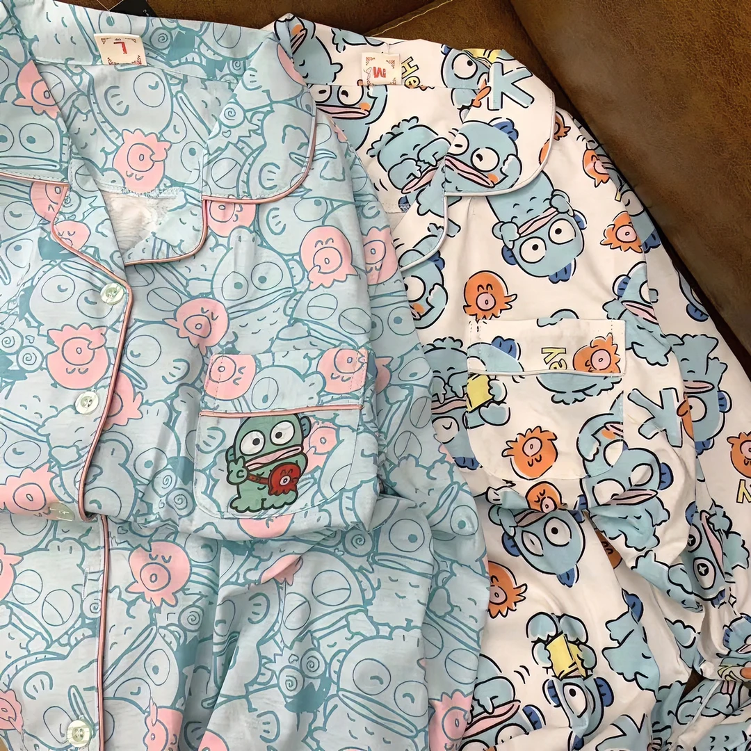 睡衣女士春秋季纯棉长袖学生ins宿舍卡通可爱小丑鱼家居服可外穿