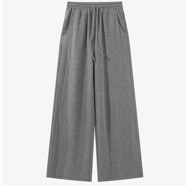 羊城故事-简约松弛山本裤女秋冬新款宽松显瘦阔腿休闲裤Y40946013