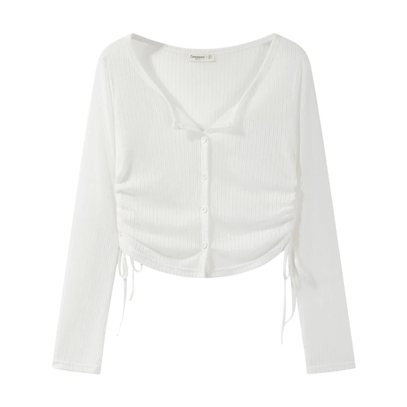 【羊城故事】夏日清透感白色防晒开衫夏季薄款百搭上衣Y40642611