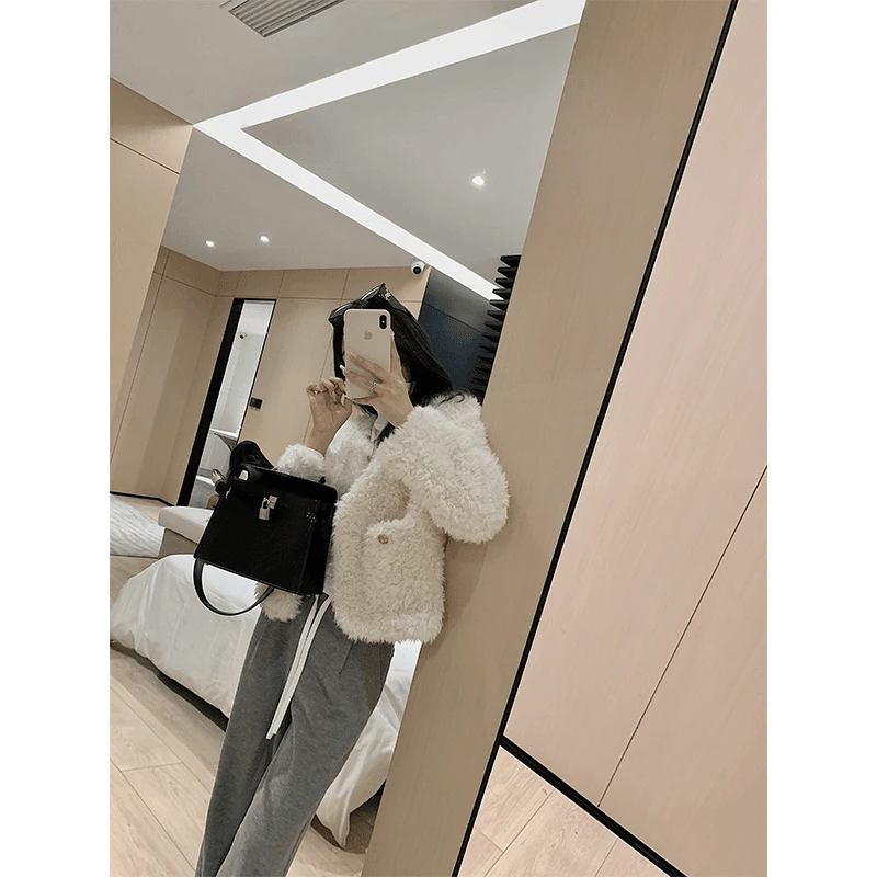 【现现】巴黎奶油 秋冬厚外套小香风夹棉气质显瘦加厚W3111633