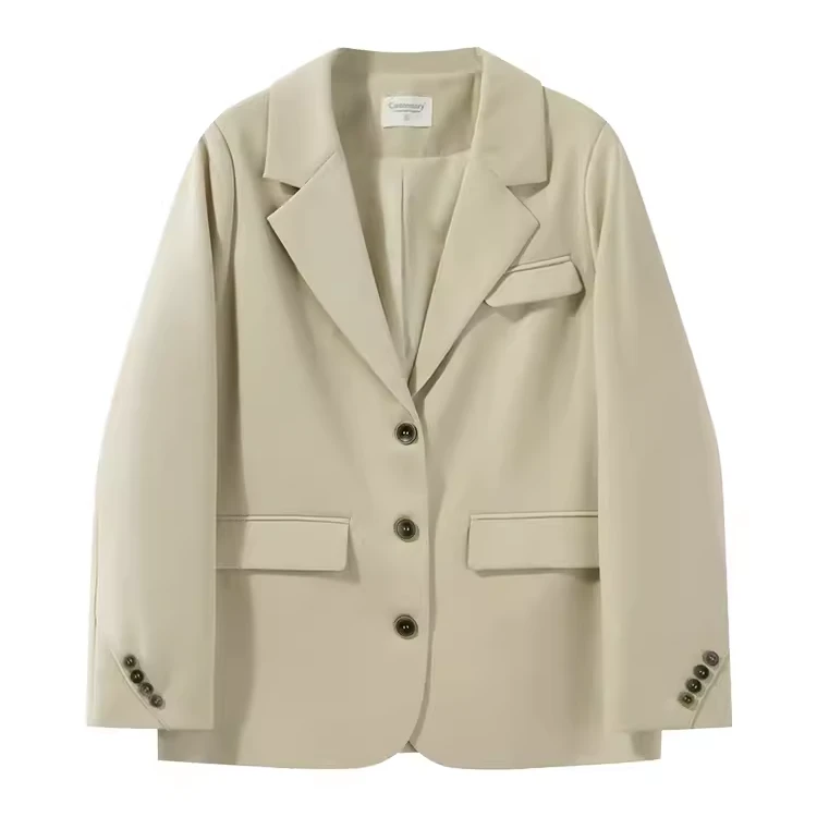 【羊城故事 】高级感休闲西装外套女2024秋小个子遮肉显瘦Y40843587