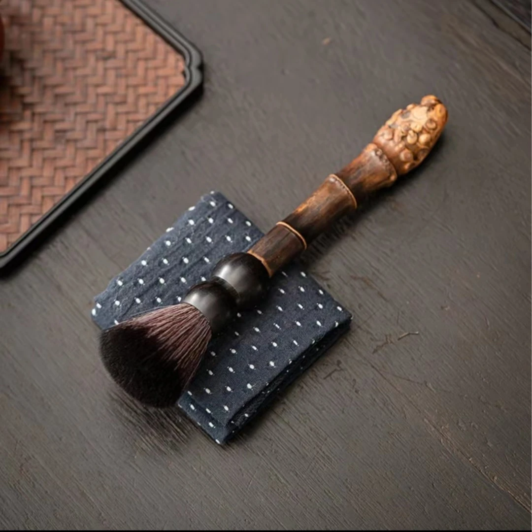 紫竹根葫芦头笔 竹制手工