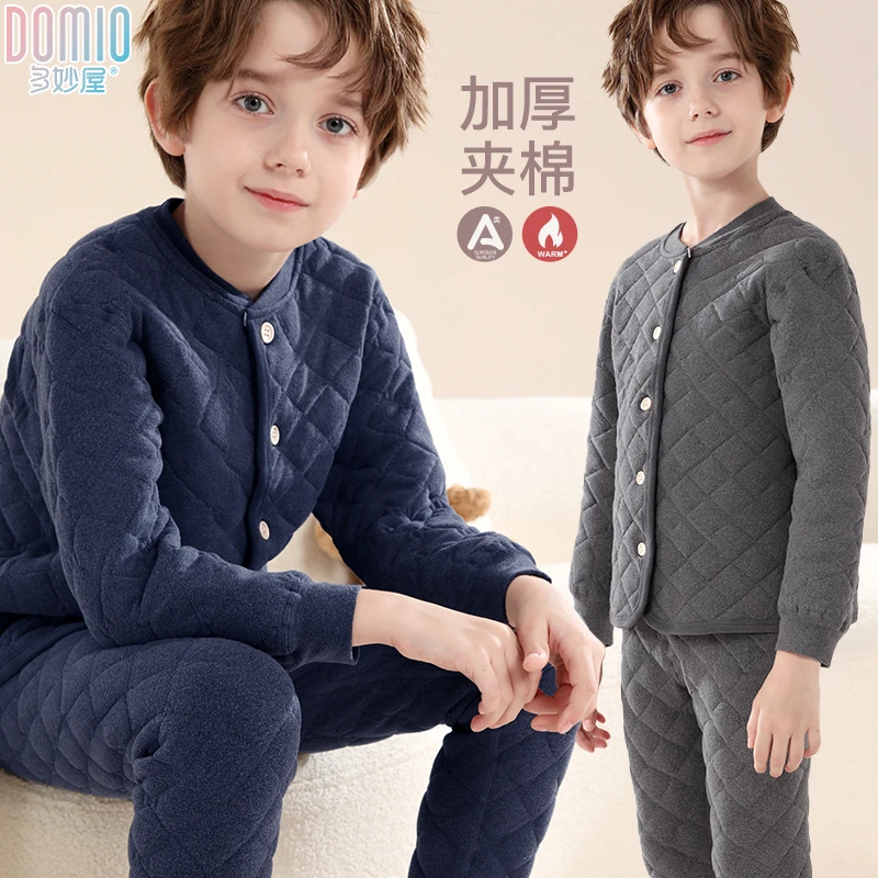 男童校服神器内搭棉服秋冬夹棉外套2025新款内胆保暖衣棉袄棉裤