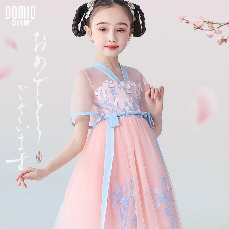 女童连衣裙汉服儿童裙子夏装2025新款纱裙女孩新中式国风裙公主裙