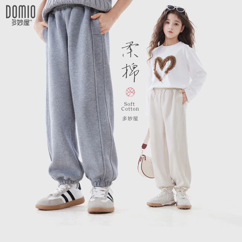 女童裤子2025秋季新款儿童运动裤中大童时尚百搭休闲裤洋气童装