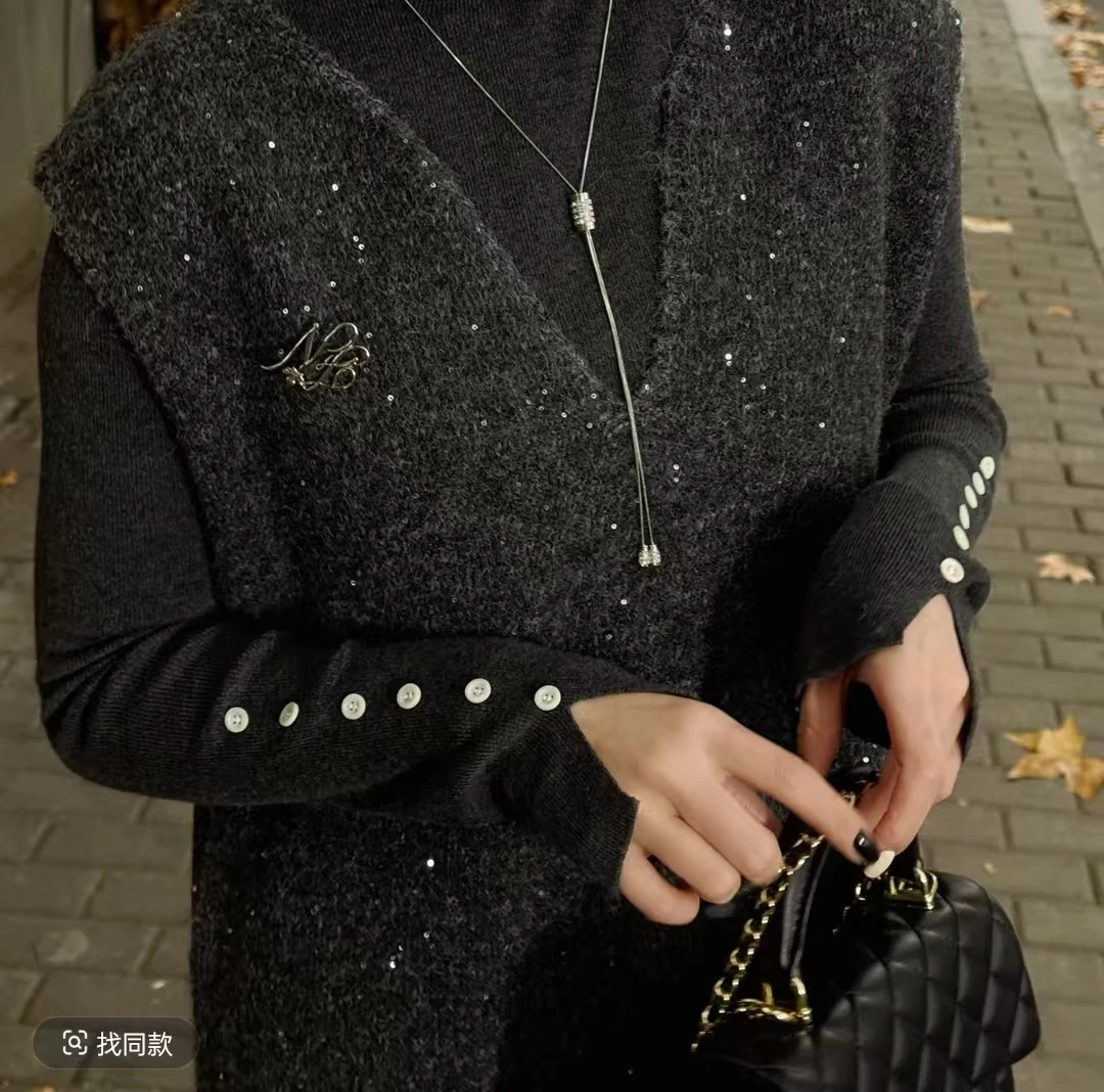 D1 气质时尚秋冬新款百搭半高领显瘦打底衫