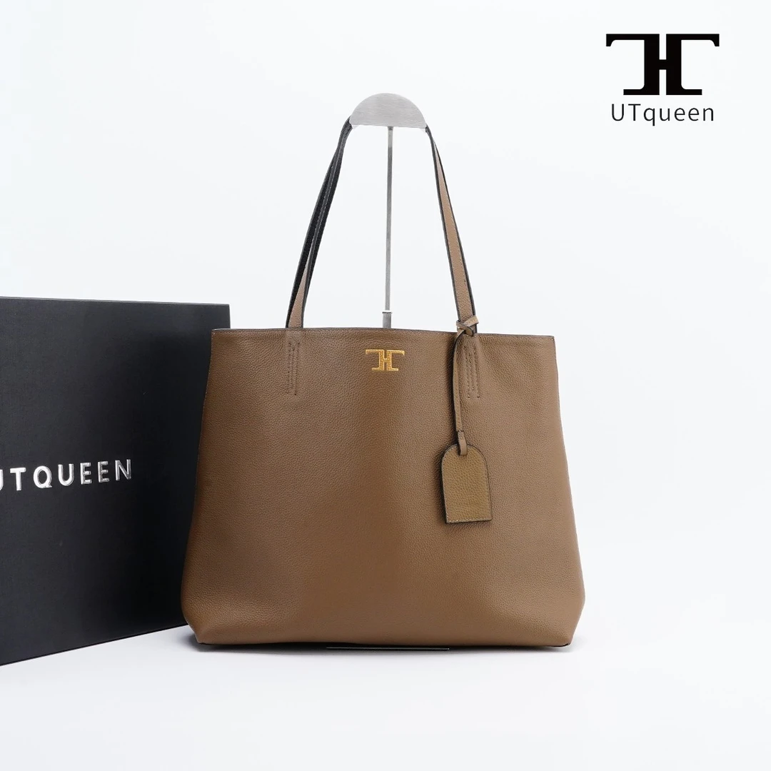 全新未使用  UTqueen Double Take/单肩手提包黑棕色