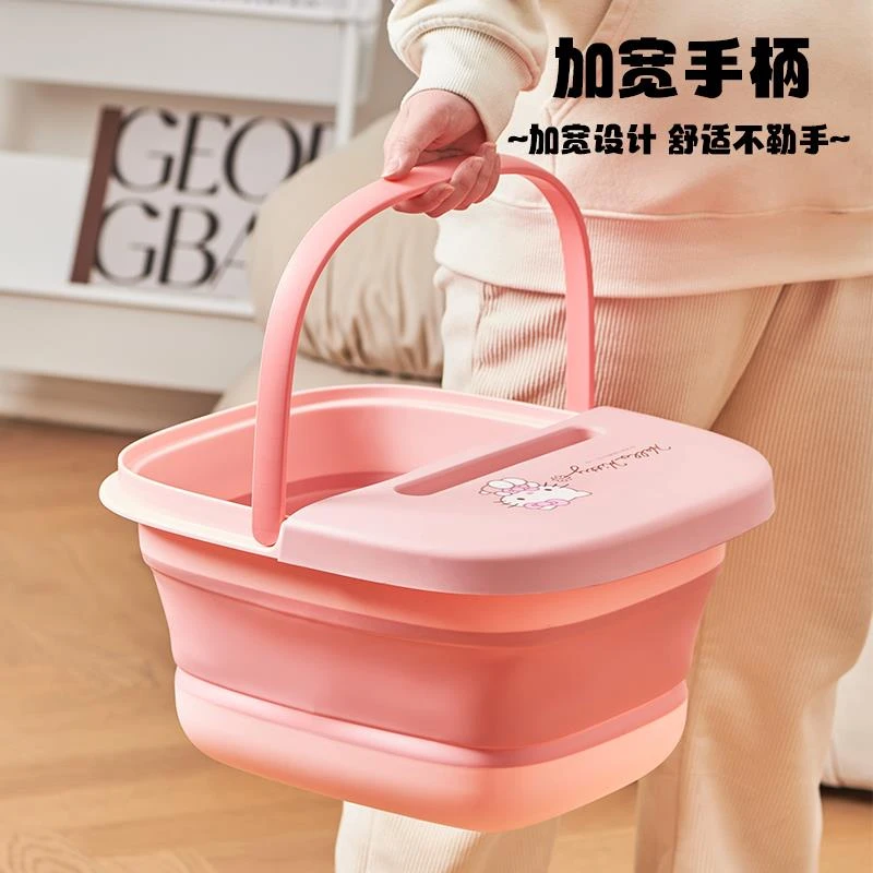 可折叠泡脚桶家用加高深过小腿按摩足浴盆养生保温洗脚盆桶