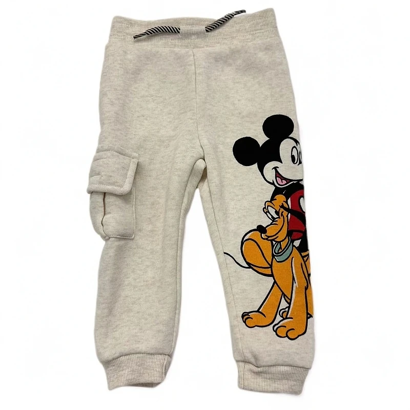 米奇春秋薄绒休闲裤不分男女宝带单侧口袋