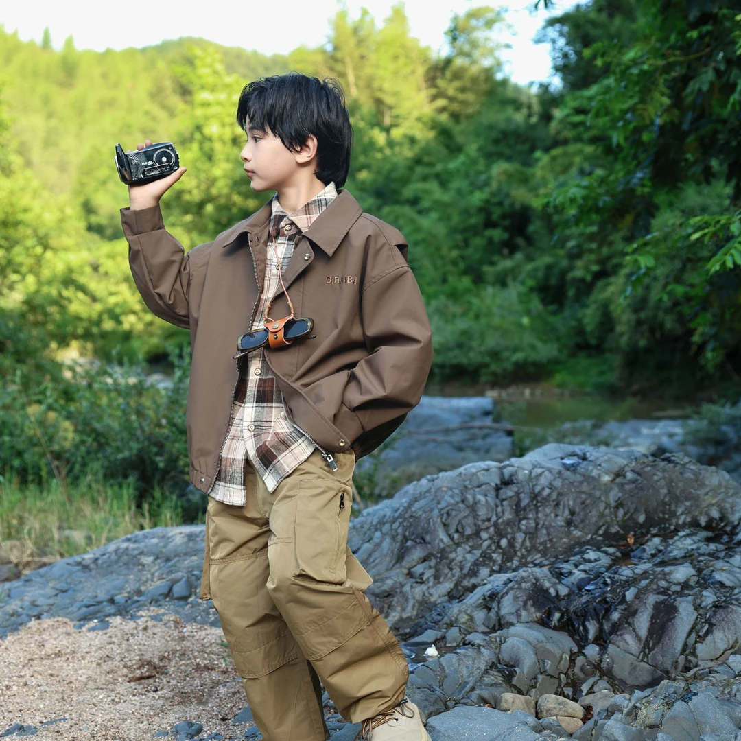 DIDIBABA/滴滴巴巴男童潮酷炸街时尚宽松中大童休闲外套DC1110C