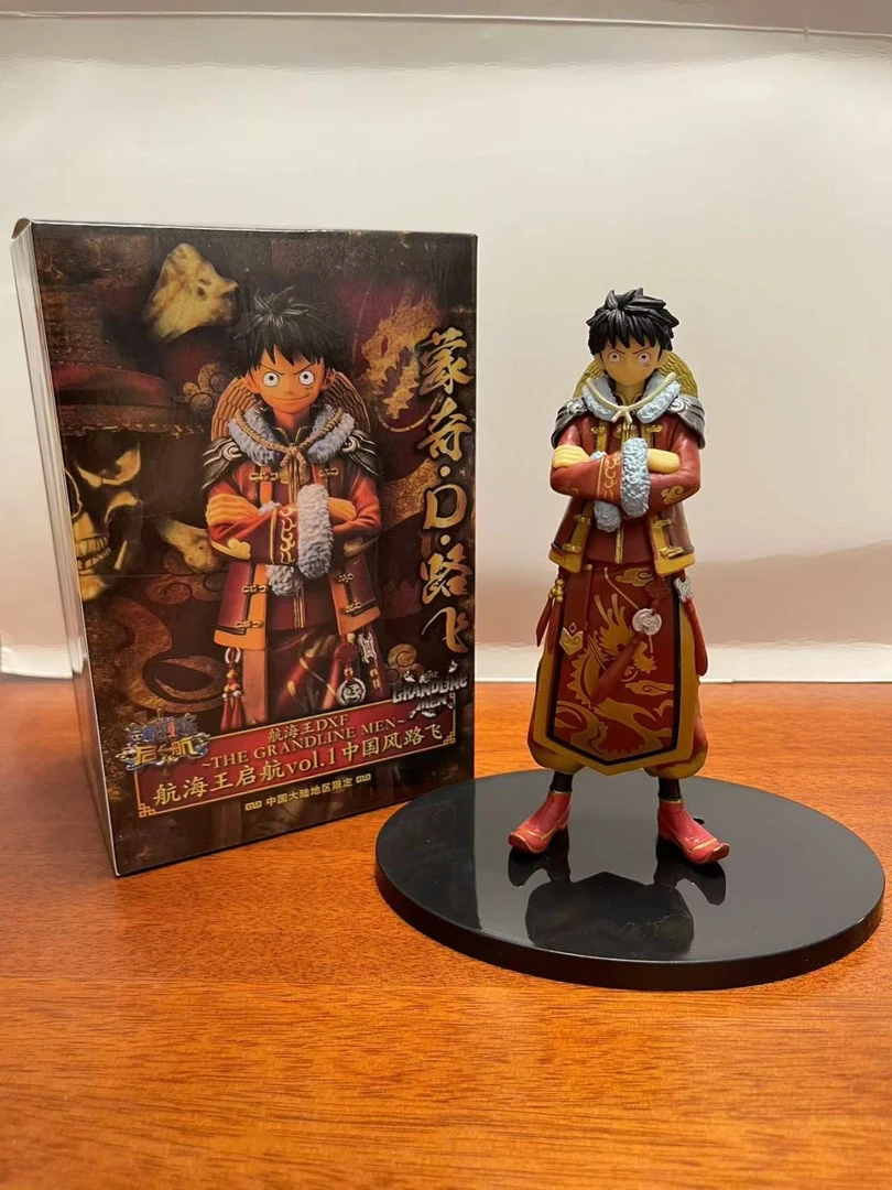某代祖国手办GK海贼王中国风路飞索隆动漫周边摆件生日礼物古风