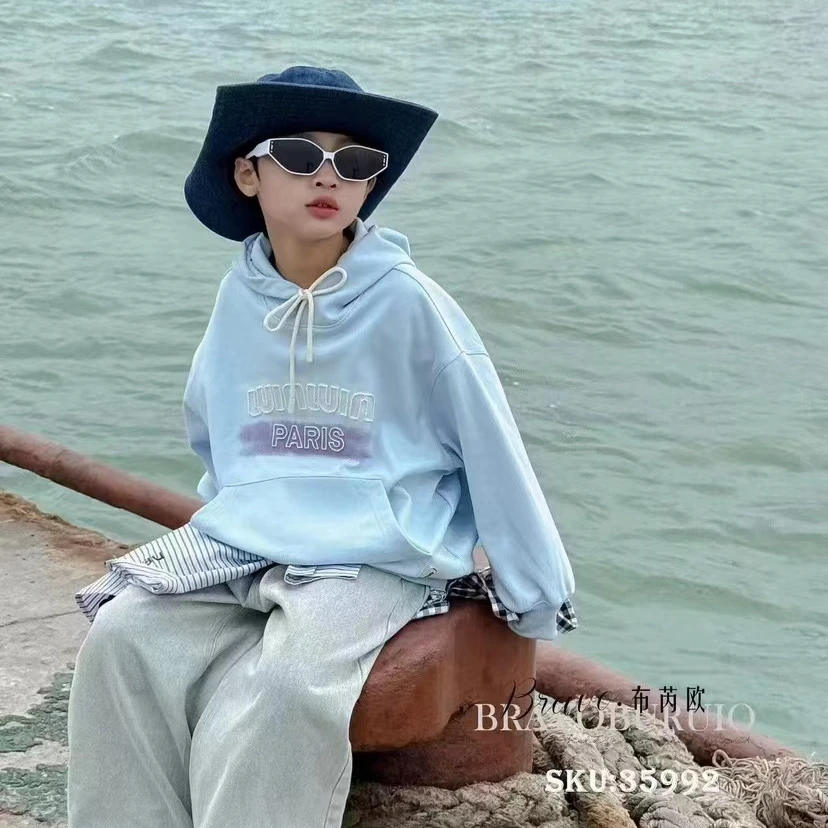 35992品牌童装休闲时尚 百搭宽松连帽上衣韩版春款款潮流卫衣美式