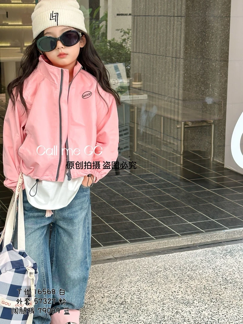 叫我格格春秋外套新中式短款外套57327洋气百搭休闲时尚韩版女童