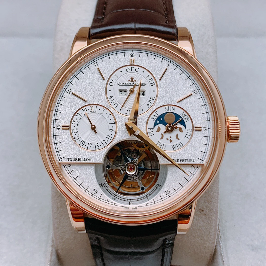 99新 Jaeger-LeCoultre/积家 新款万年历陀飞轮 42mm 自动机械