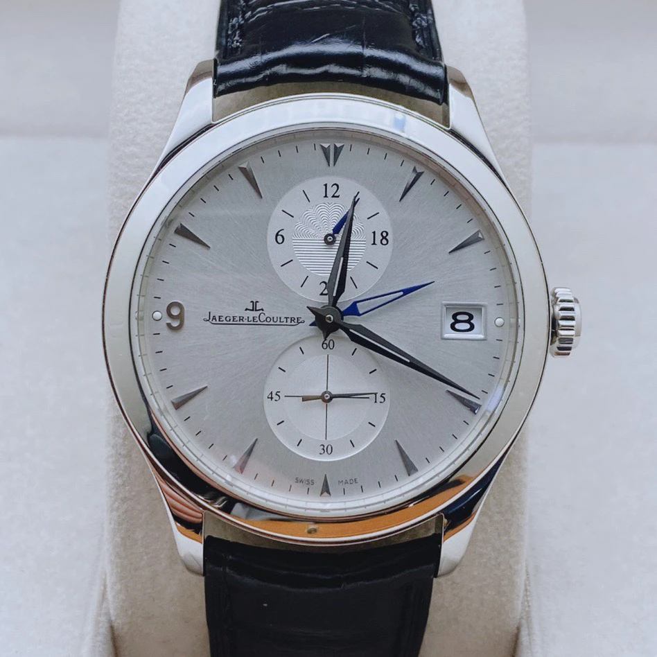 99新 Jaeger-LeCoultre/积家 39mm 自动机械 折叠扣 两地时