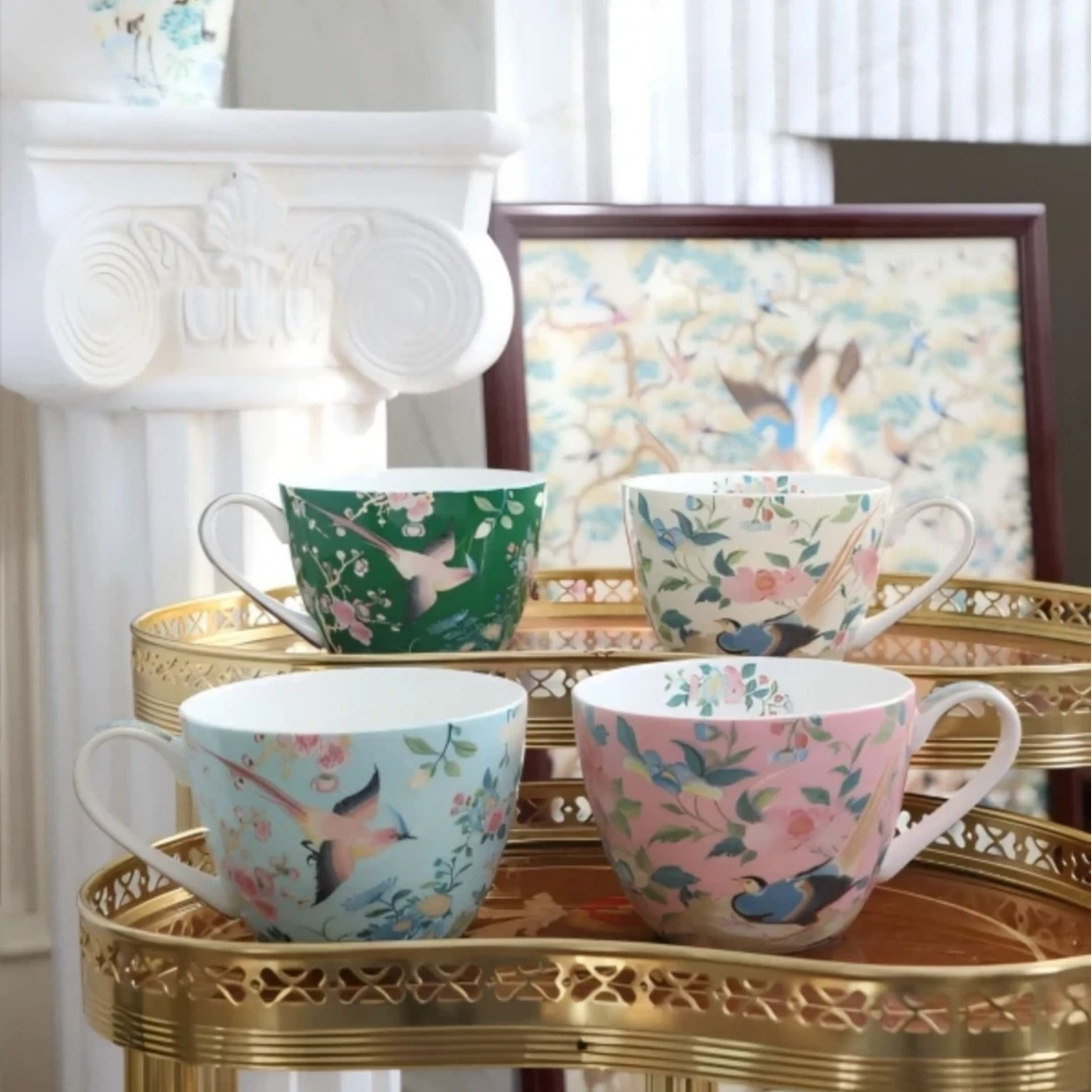 安娜16:00百鸟图早餐杯