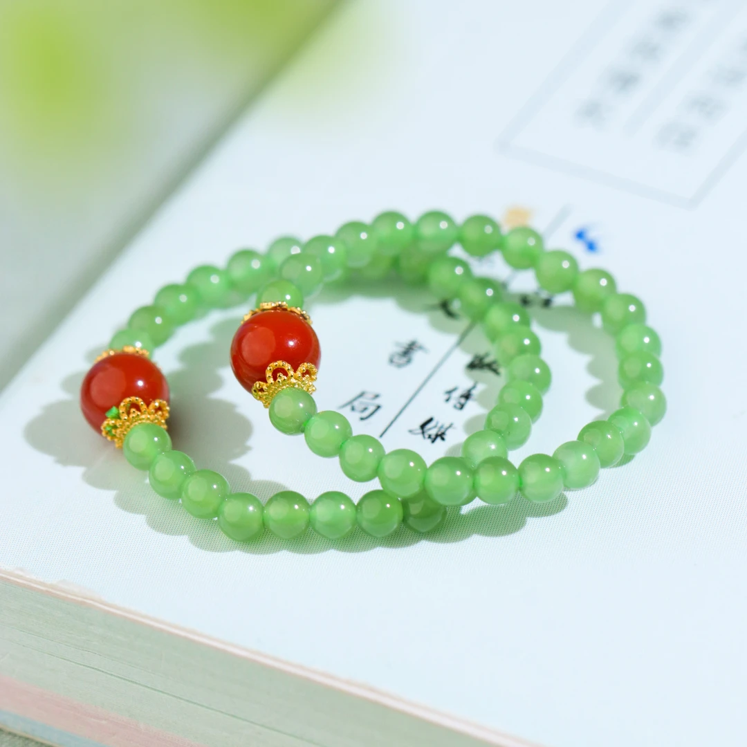 白玉世家3m果绿戒圈（多样性发其一）