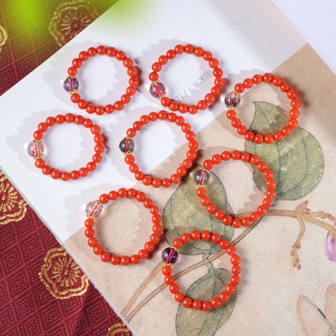 九紫离火/18K金南红戒圈（多样性发其一不指定）