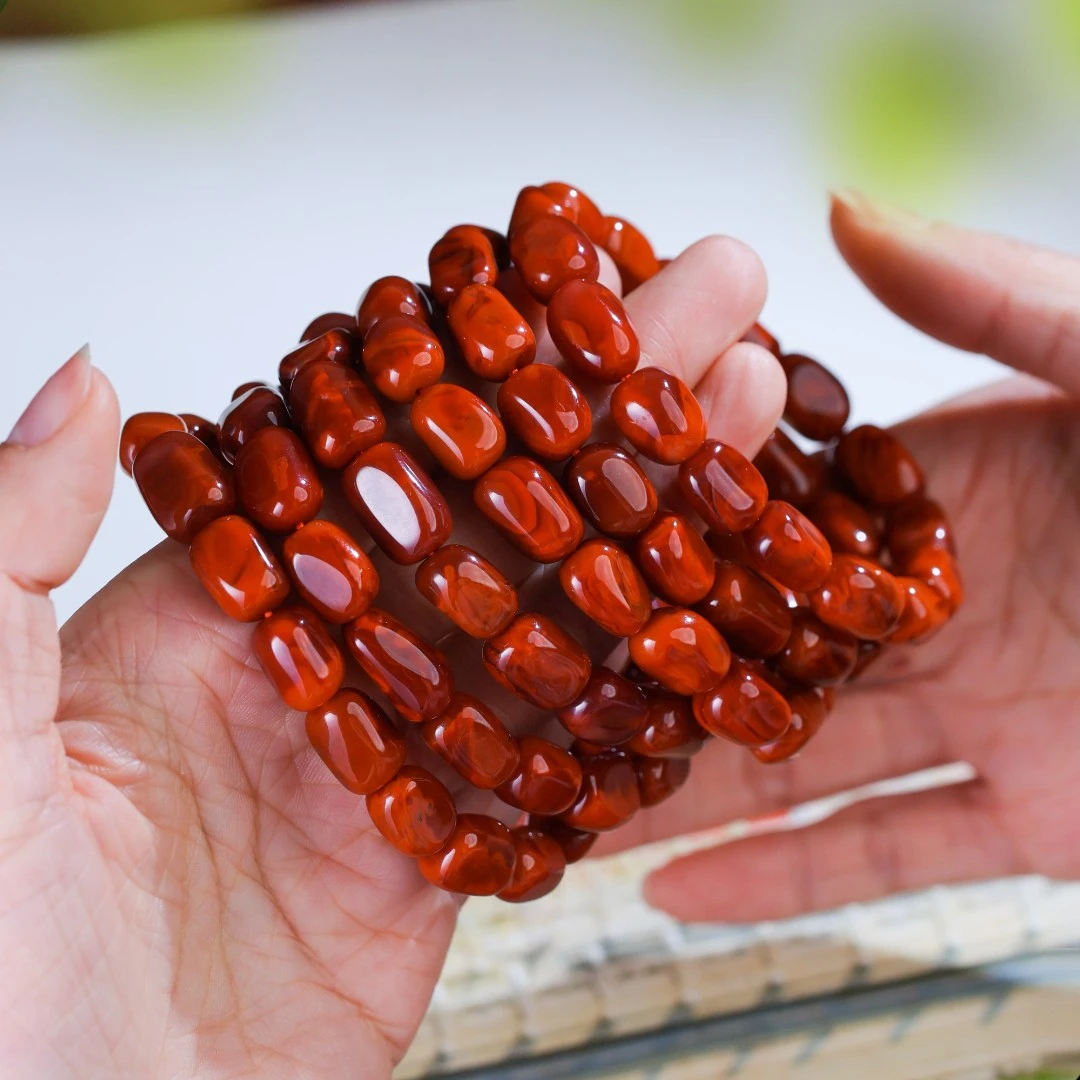 原矿随性南红手串新品（多样性发其一）