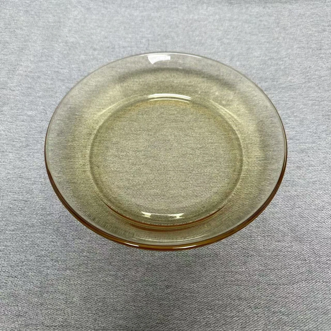 1-015 玻璃盘 家用水果盘 19.5*3.5CM 重约395G