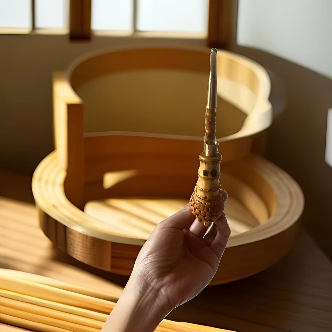 非金属 纯天然金竹跟制作文玩手把件