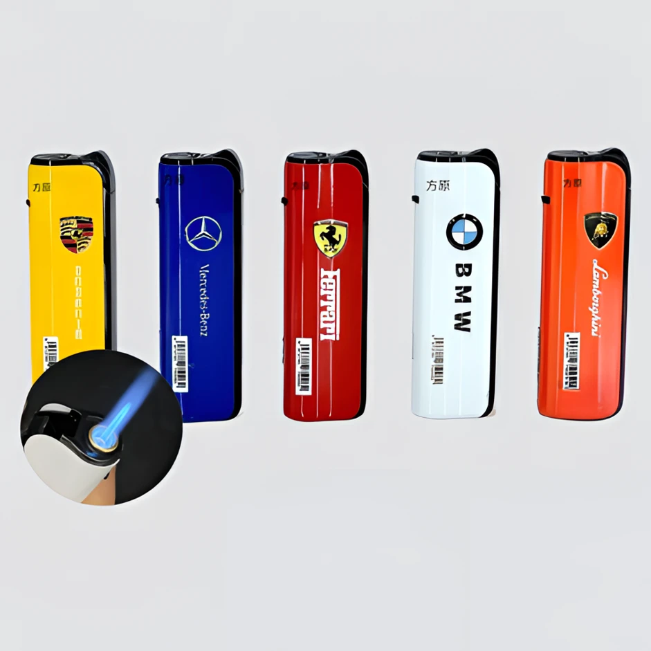 坏机包赔创意打火机金属打火机蓝焰直冲耐用家用超市便利店批发
