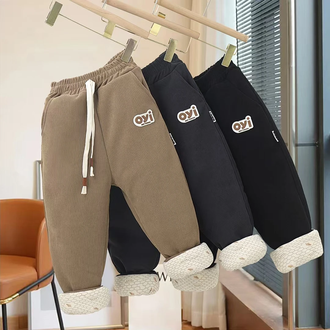 【四层加厚】抗寒-15℃四层夹棉温变自发热特厚冬季儿童中大童棉裤