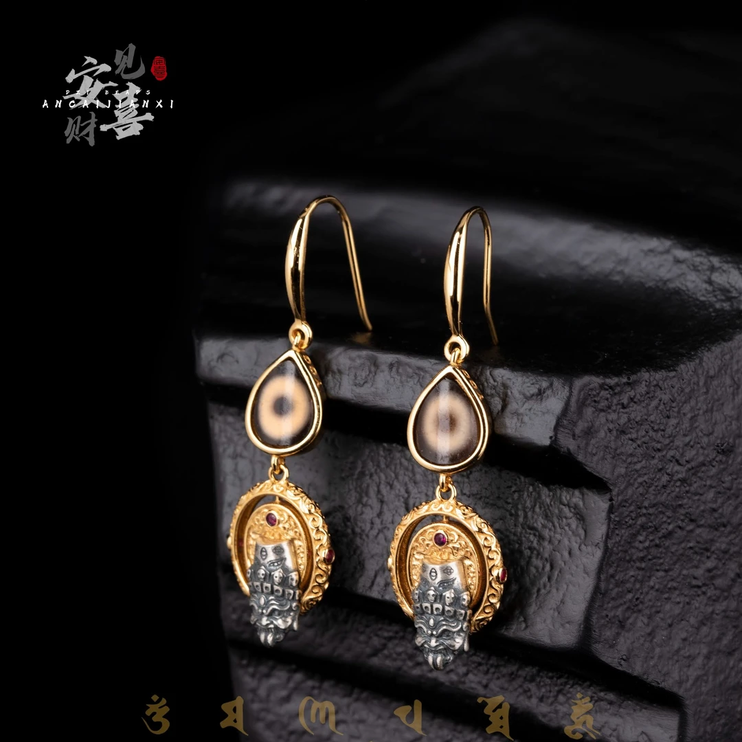 925银银制品 【般若·万象】扎基耳坠/FZPX92