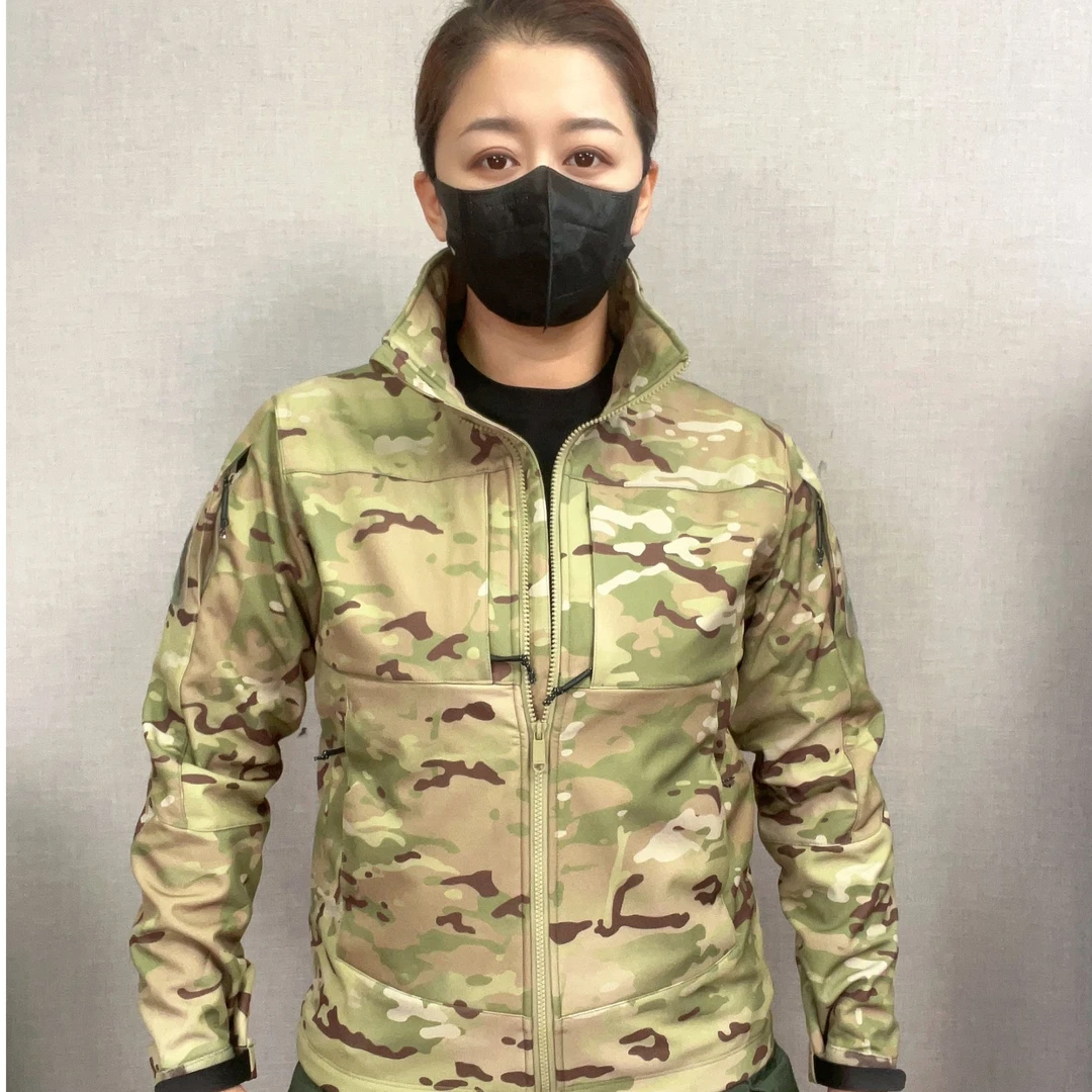 【逆鳞战术】秋冬可拆卸连帽夹克软壳冲锋外套加绒