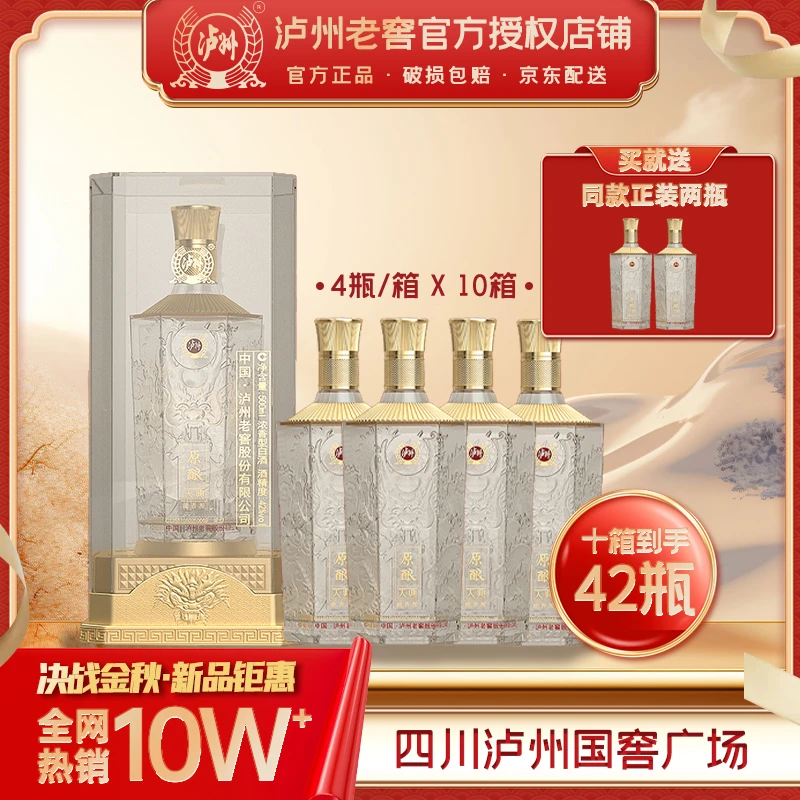 LUZHOU/泸州原酿天典龍香源酒浓香型白酒10箱42度500ml*40