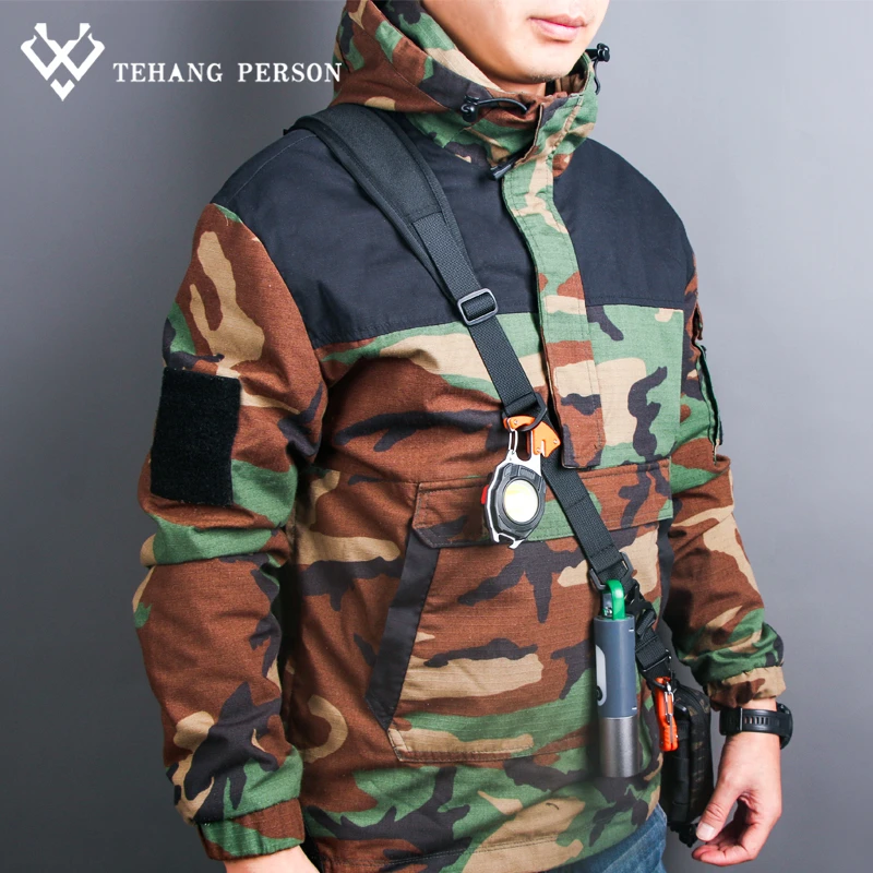 轻型战术背带加厚肩带单双点机能模块化可扩展斜挎包单肩户外加长