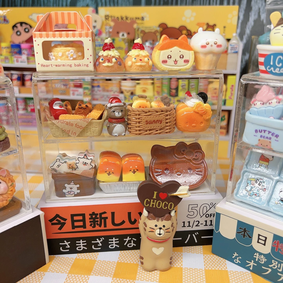 【定制款食玩配件】      迷你食玩 仿真蛋糕面包摆件手工制作DIY