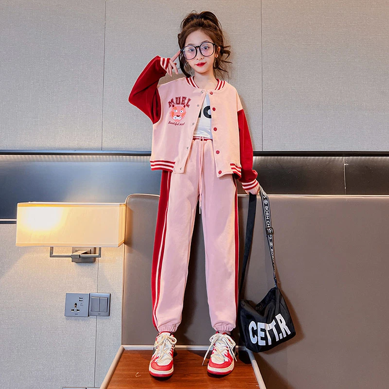 (两件套)童装女童套装秋装2025新款中大童儿童洋气时髦女孩秋款