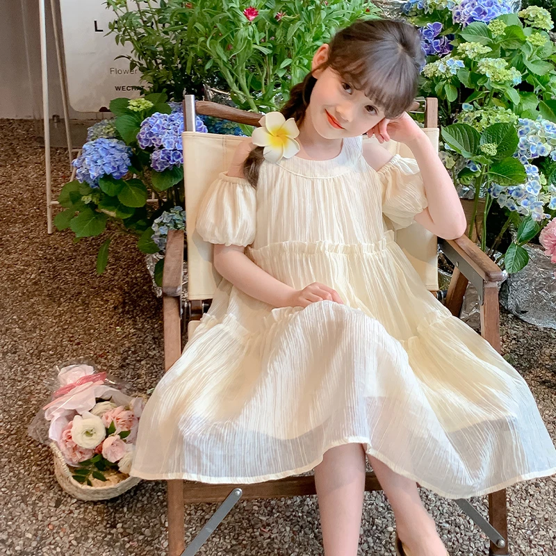 女童连衣裙夏款2025新款童装夏装网红中大童儿童装裙子