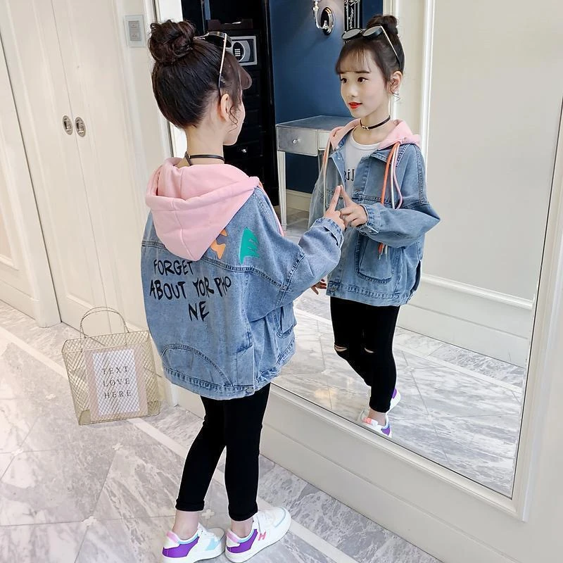 (外套)女童外套上衣秋装2024新款春秋装网红中大童儿童装上衣