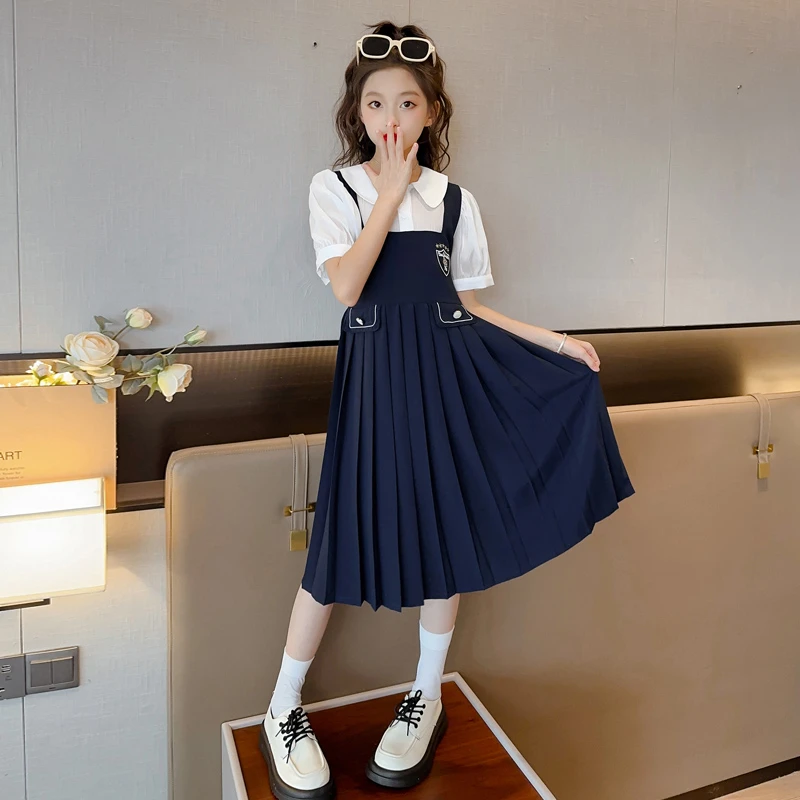 （连衣裙）女童连衣裙夏款2025新款童装夏装网红中大童儿童装裙子