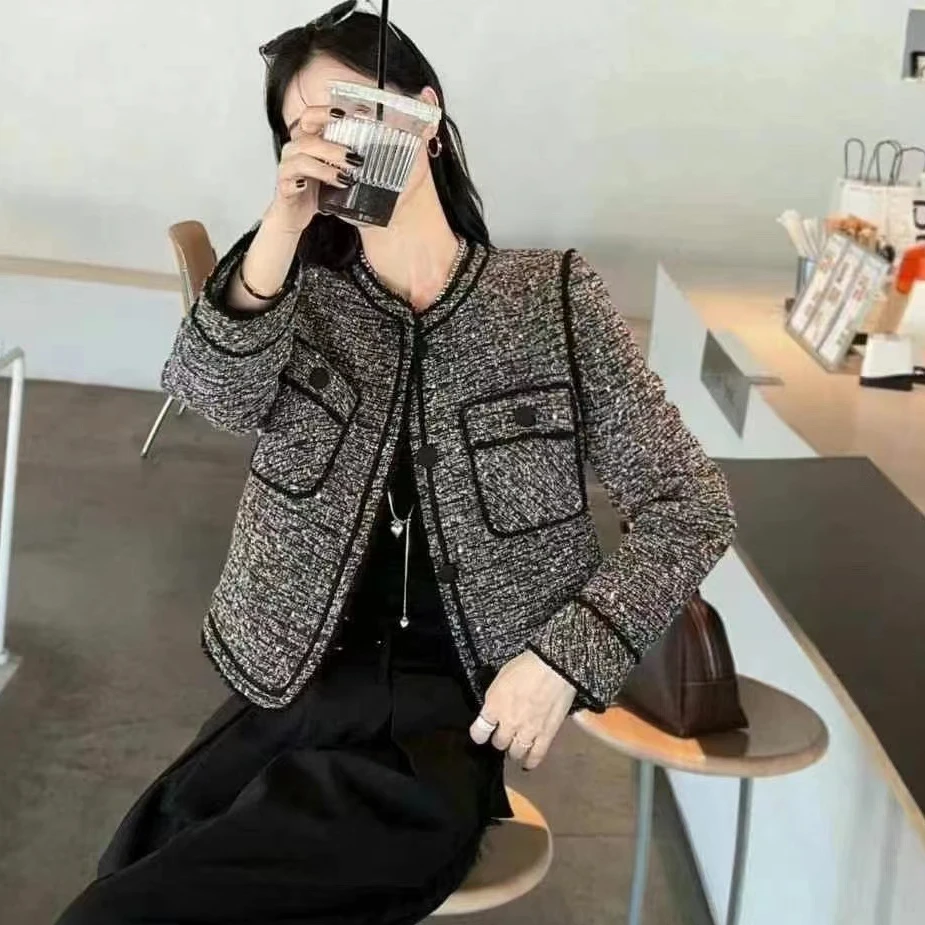 小施家南韩奢华别致重工艺小香风外套88816