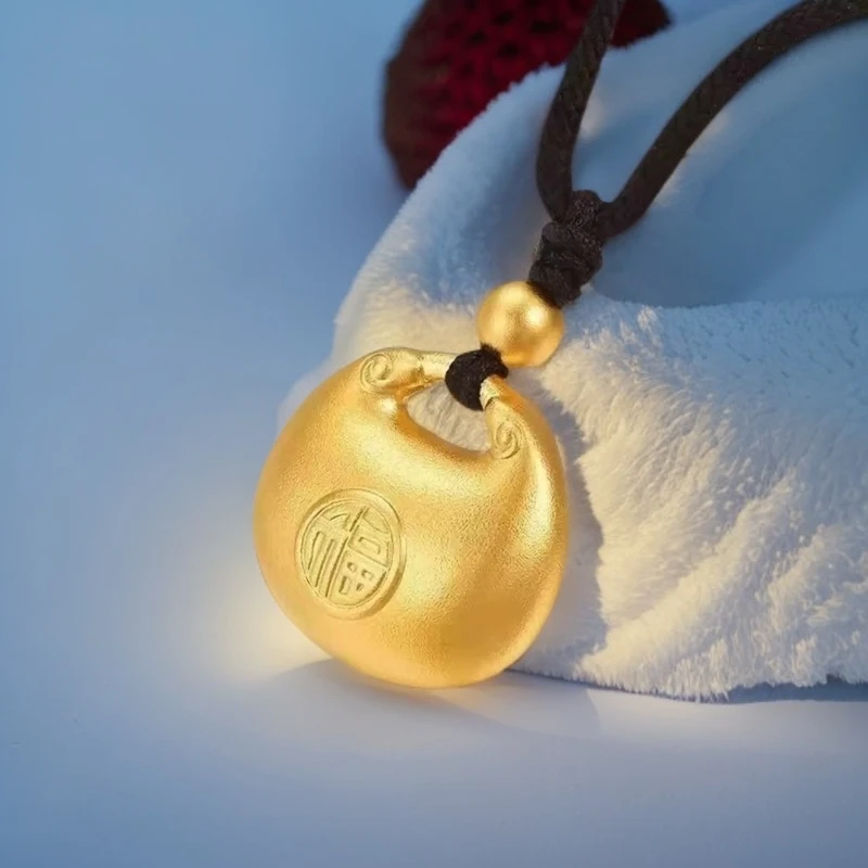 合金吊坠 古法工艺胖福小胖福吊坠车载福字古法传承个人用品