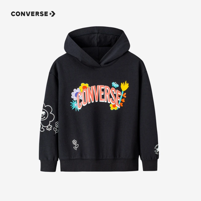 Converse/匡威潮男童装春秋季套头印花秋冬连帽卫衣CNVG-PO-C411