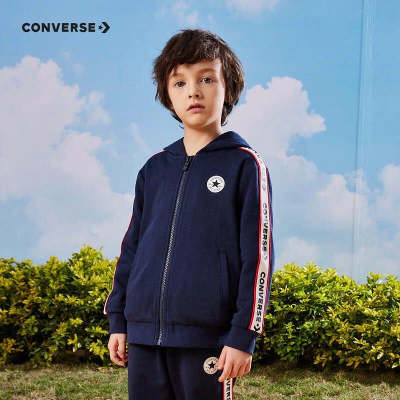 Converse/匡威童装男童开衫连帽卫衣套装CNVB-T8-D705