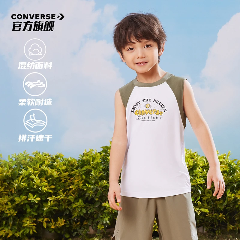 Converse/匡威童装男童夏季无袖柔软薄款背心CNVB-MT-D947