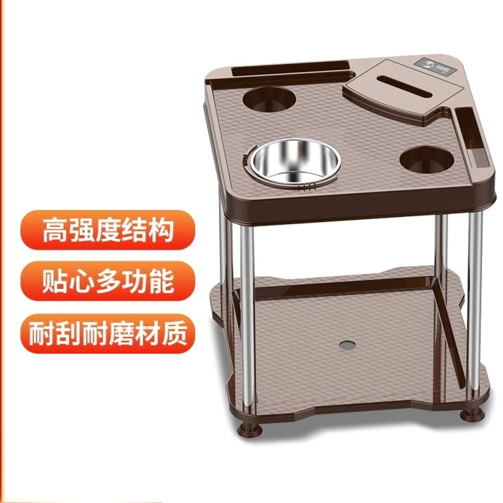 麻将机茶几茶水架棋牌室水杯架烟灰缸茶水台小茶桌家用麻将桌茶几