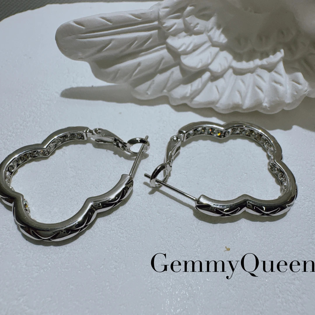 铜合金合成锆石耳饰 GemmyQueen高定耳环GQ00770