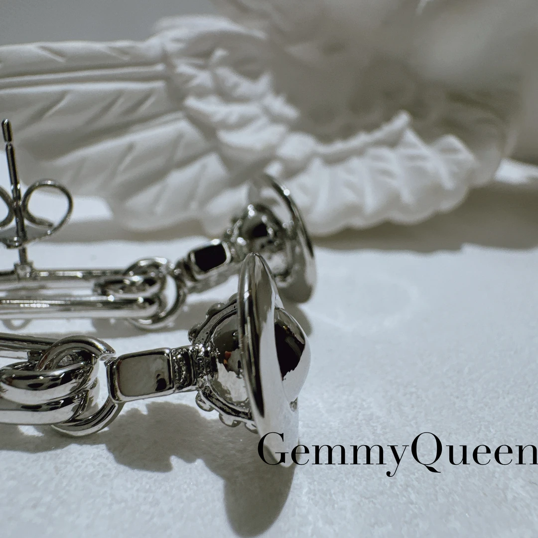 铜合金合成锆石耳饰 GemmyQueen高定耳环GQ00867