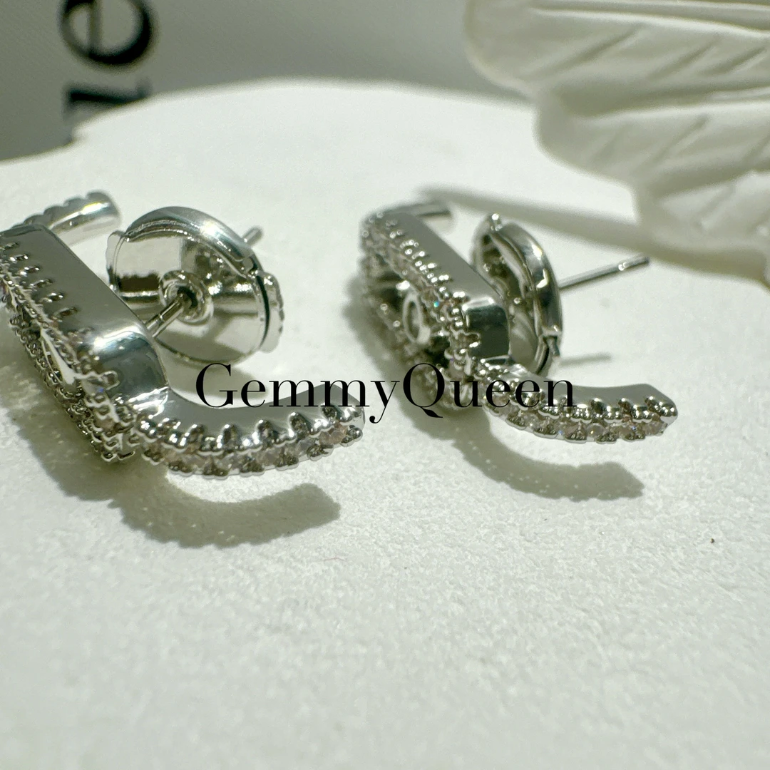 铜合金合成锆石耳饰 GemmyQueen 高定耳环GQ00703