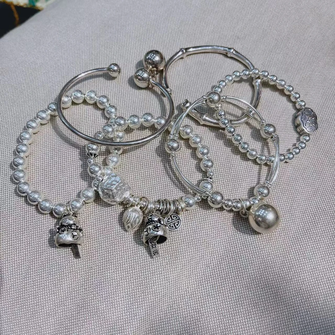 925银手链  【只银是你】手链时尚素款手工制作介意小瑕疵划痕慎拍