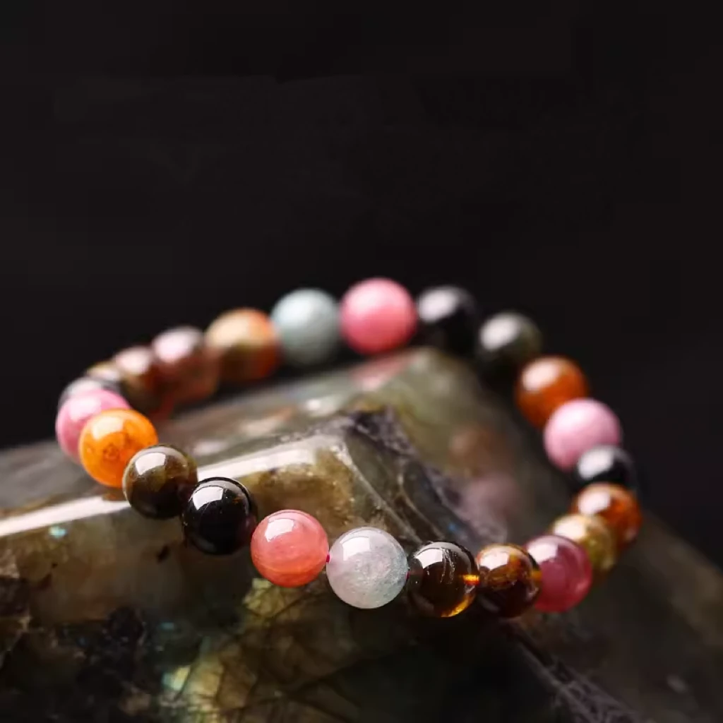 碧玺单圈手链-BX16801-约6mm-多样性发货