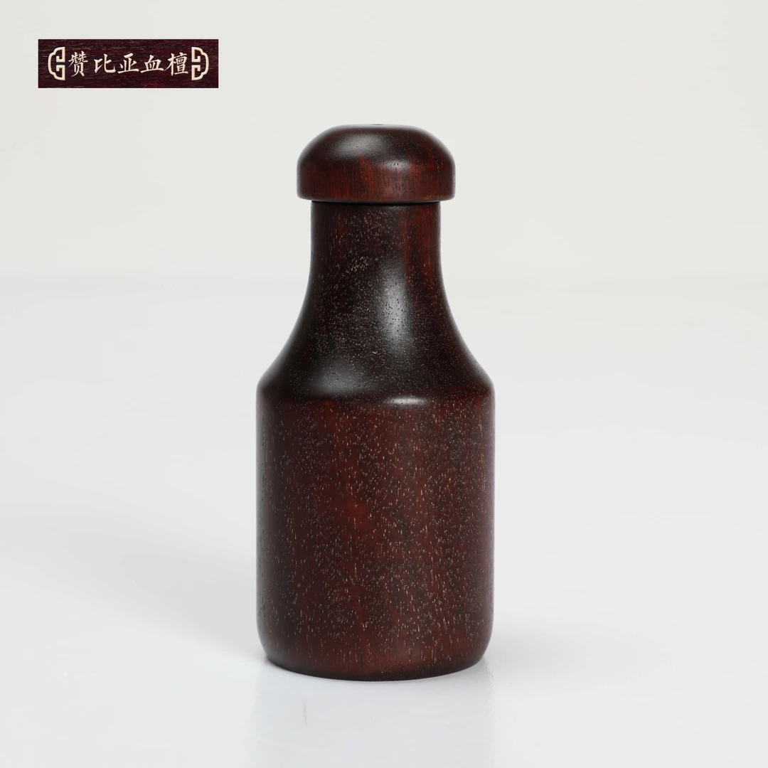 【檀锦阁文创】开瓶器-牙签罐-血檀-A01422