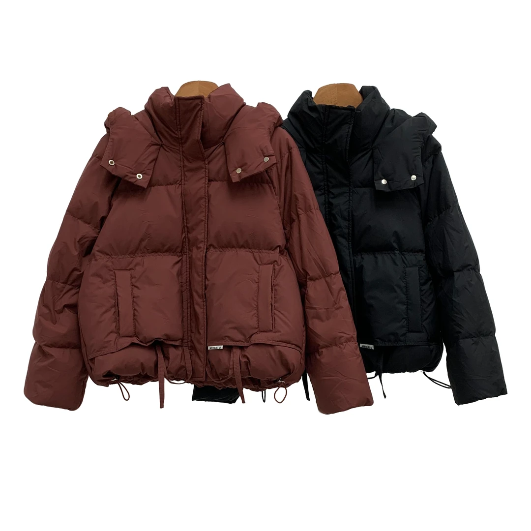 Comme Vous/似你2024冬季连帽面包服小个子短款羽绒服（3W4A88632）